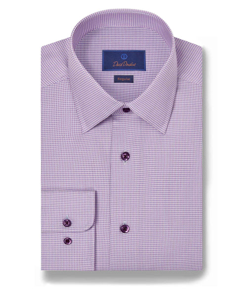 RBSP11004652 | Berry Micro Dobby Dress Shirt