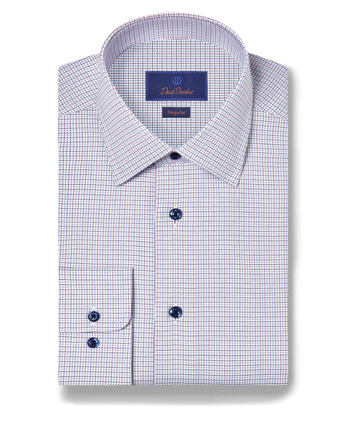 RBSP11802464 | Blue & Berry Textured Dobby Dress Shirt