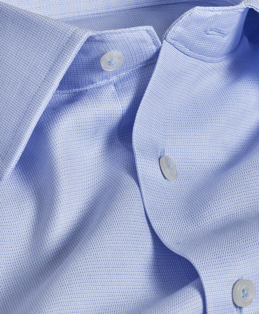 SBSP02100454 | Light Blue Dobby Weave Dress Shirt - David