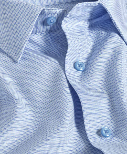 SBSP11012136 | White & Sky Stretch Dress Shirt