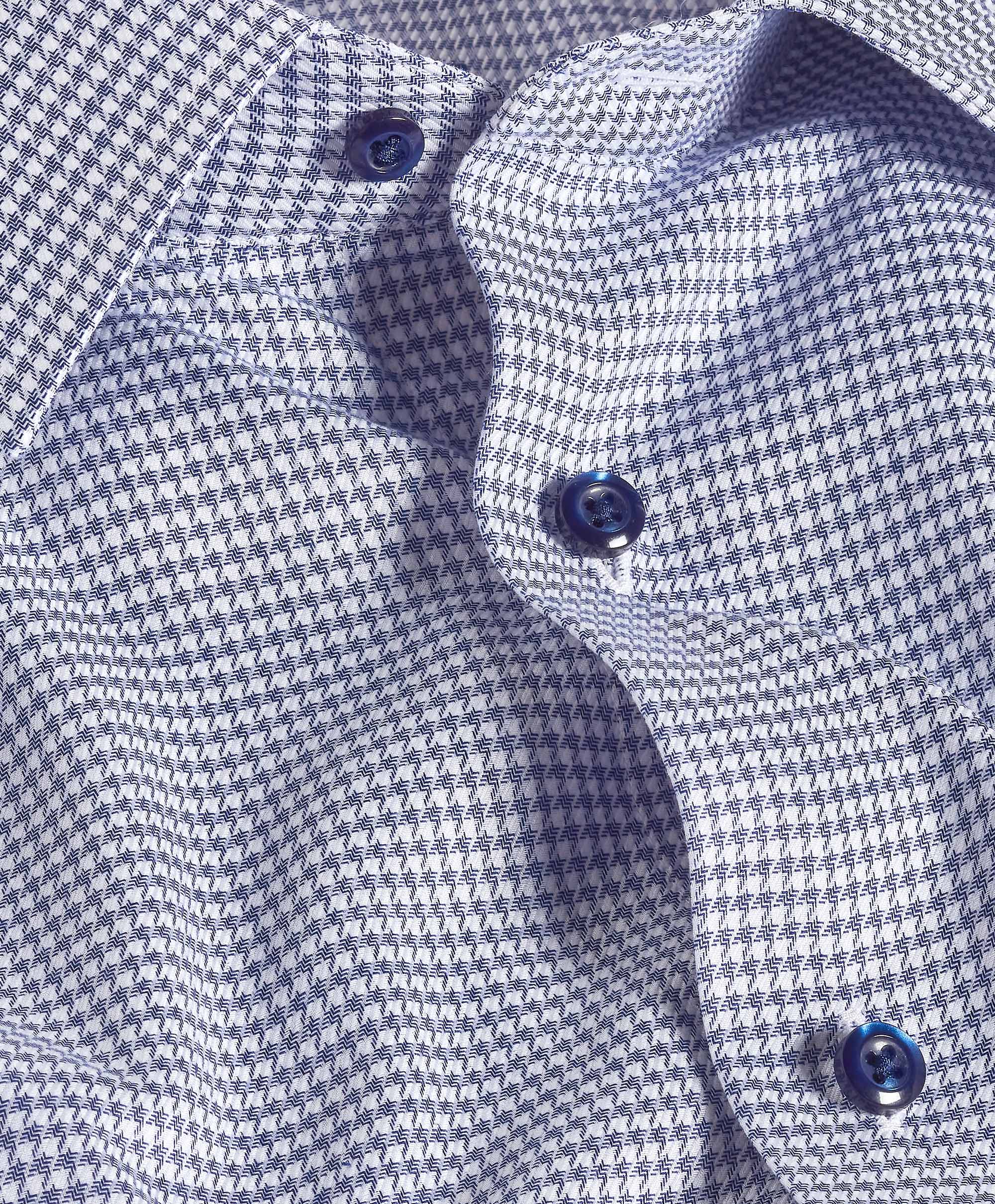 SBSP12815407 | Navy & White Twill Micro Check Stretch Dress Shirt SBSP12815407 | Navy & White Twill Micro Check Stretch Dress Shirt