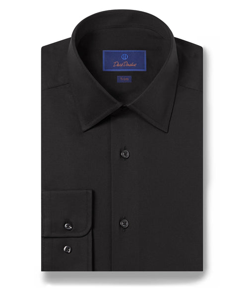 TBCSP4130002 | Black Super Fine Twill Dress Shirt