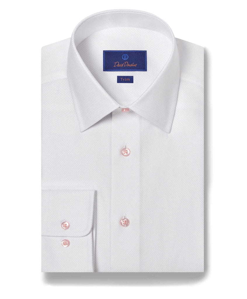 C/CU HARD TWISTED DOBBY STRIPE TIE STYLE SHIRT – THE SHOP
