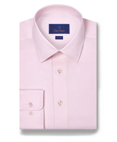 TBSP11041650 | Pink Micro Diamond Dress Shirt