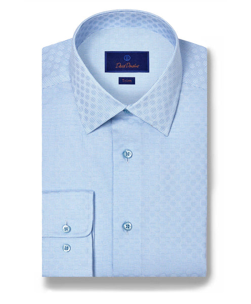 TBSP11042454 | Sky Dobby Geometric Dress Shirt