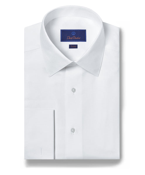 TT3810110 | Horizontal Rib French Cuff Formal Shirt