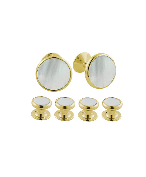 SS855309 | Mother of Pearl & Brass Stud Set