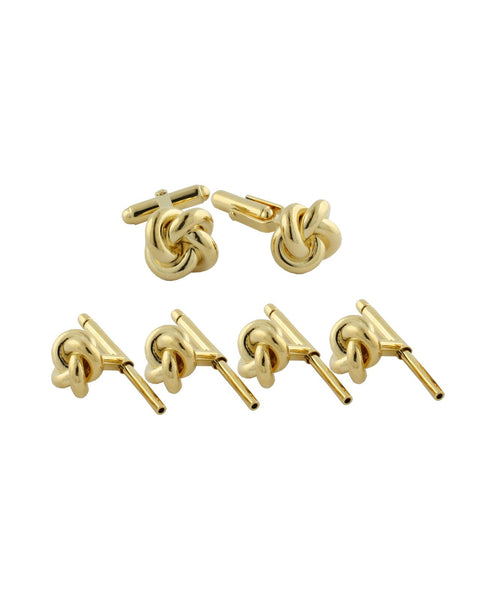 SS861413 | Gold Plated Sterling Silver Knot Stud Set