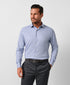 CMSK13829407 | Navy & White Check Knit Sport Shirt