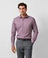 CMSK13829613 | Merlot & White Check Knit Sport Shirt