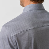 CMSK13829016 | Charcoal & White Check Knit Sport Shirt