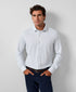 CMSK13214135 | White & Blue Neat Knit Sport Shirt