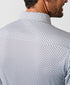 CMSK13609102 | White & Chocolate Geometric Knit Sport Shirt