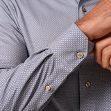 CMSK13212236 | Dune & Navy Neat Knit Sport Shirt