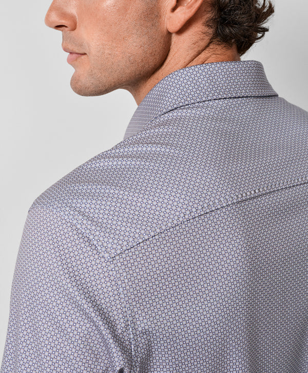 CMSK13212236 | Dune & Navy Neat Knit Sport Shirt