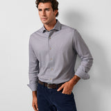 CMSK13212236 | Dune & Navy Neat Knit Sport Shirt