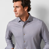 CMSK13212236 | Dune & Navy Neat Knit Sport Shirt