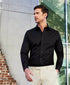 TBCSP4130002 | Black Super Fine Twill Dress Shirt