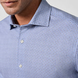 CMSK13610454 | Sky Geometric Knit Sport Shirt