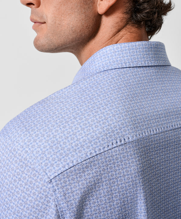 CMSK13610454 | Sky Geometric Knit Sport Shirt