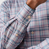 CMSK13830621 | Merlot & Blue Plaid Knit Sport Shirt