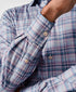 CMSK13830621 | Merlot & Blue Plaid Knit Sport Shirt