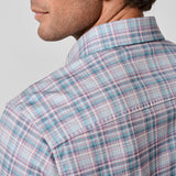 CMSK13830621 | Merlot & Blue Plaid Knit Sport Shirt