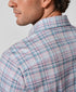 CMSK13830621 | Merlot & Blue Plaid Knit Sport Shirt
