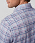 CMSK13830621 | Merlot & Blue Plaid Knit Sport Shirt