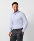 CMSK13213475 | Sky & White Neat Knit Sport Shirt