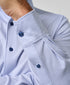 CMSK13213475 | Sky & White Neat Knit Sport Shirt