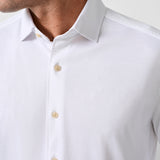 CMSK12150110 | White Cotton Knit Sport Shirt
