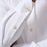 CMSK12150110 | White Cotton Knit Sport Shirt