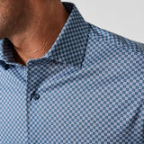 CMSK13611313 | Hunter & Multi Geometric Knit Sport Shirt