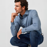 CMSK13611313 | Hunter & Multi Geometric Knit Sport Shirt
