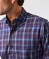 CMSW13825486 | Navy & Merlot Check Sport Shirt