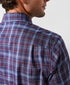 CMSW13825486 | Navy & Merlot Check Sport Shirt