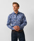 CMSW13500491 | Navy & Chocolate Paisley Sport Shirt