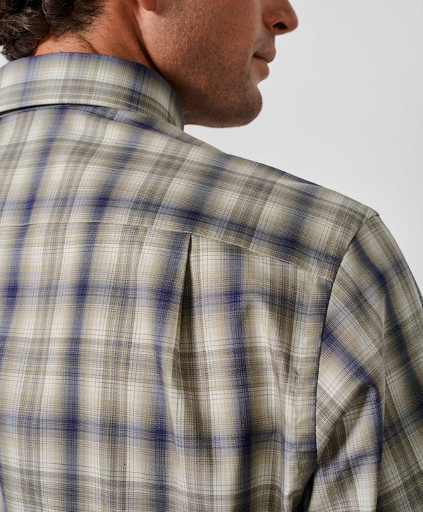 CHBD13833236 | Dune & Navy Check Sport Shirt