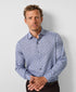 CMSW13400427 | Blue & Chocolate Floral Sport Shirt