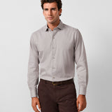CMSW13607314 | Olive Geometric Sport Shirt
