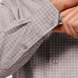 CMSW13607314 | Olive Geometric Sport Shirt