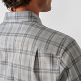 CMSW13832052 | Heather Gray Melange Check Sport Shirt