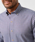 CBBD13831457 | Blue & Merlot Melange Check Sport Shirt