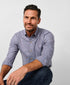 CBBD13831457 | Blue & Merlot Melange Check Sport Shirt