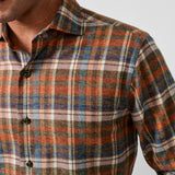CMSW13827851 | Spice & Multi Brushed Plaid Sport Shirt