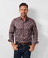 CMSW13501486 | Navy & Merlot Paisley Sport Shirt
