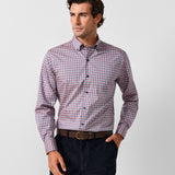 CBBD13826401 | Navy & Spice Check Sport Shirt