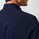 CMSK12150412 | Navy Cotton Knit Sport Shirt