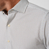 CMSW13608236 | Dune & Navy Geometric Corduroy Sport Shirt